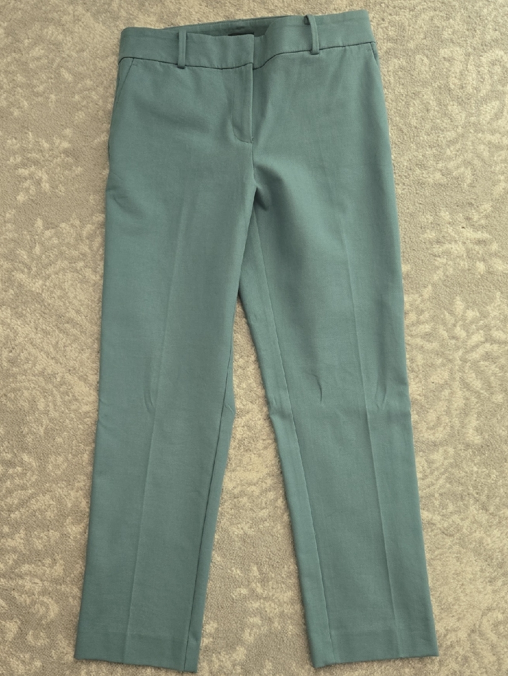 Ann Taylor Straight Leg Pants in Dusty Teal